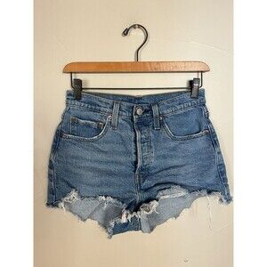 Levi’s 501 Cut Off Shorty Shorts, Button Fly High Waist,‎ Size 26W